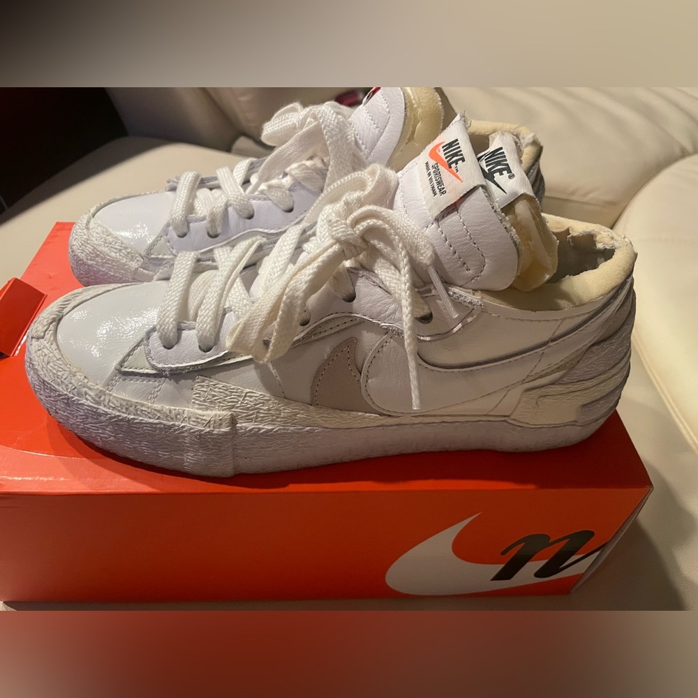 Nike x Sacai blazer low top sneakers